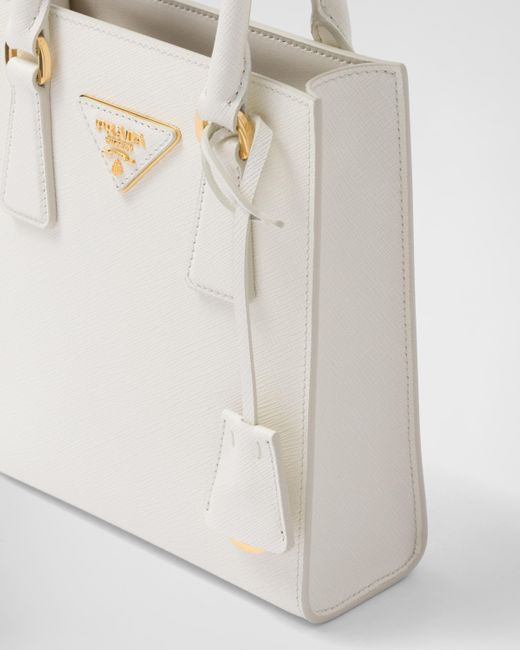 Prada White Saffiano Leather Handbag