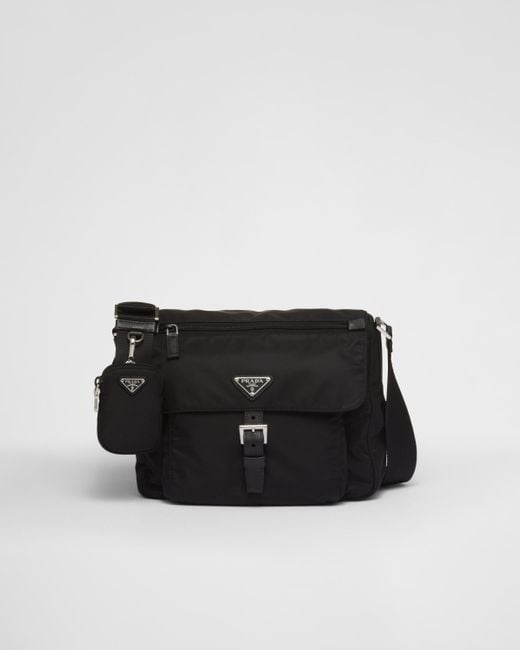 Borsa A Spalla Re-Nylon Con Logo di Prada in Black