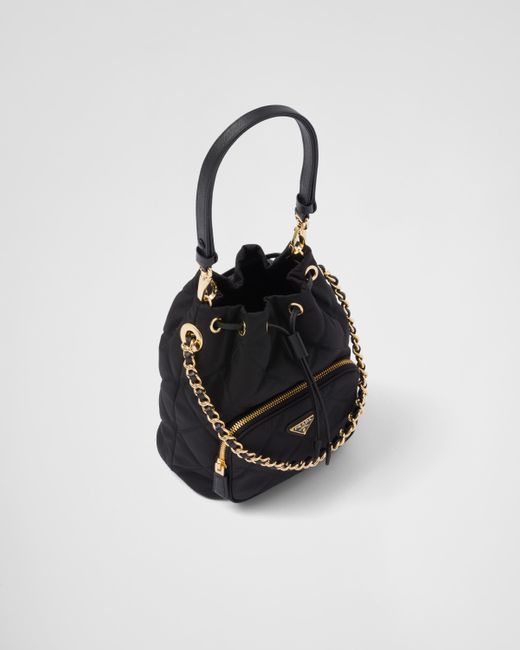 Prada Black Re-Edition 1995 Chaîne Re-Nylon Shoulder Bag
