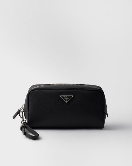 Prada Pouch Aus Saffiano-Leder in Black für Herren