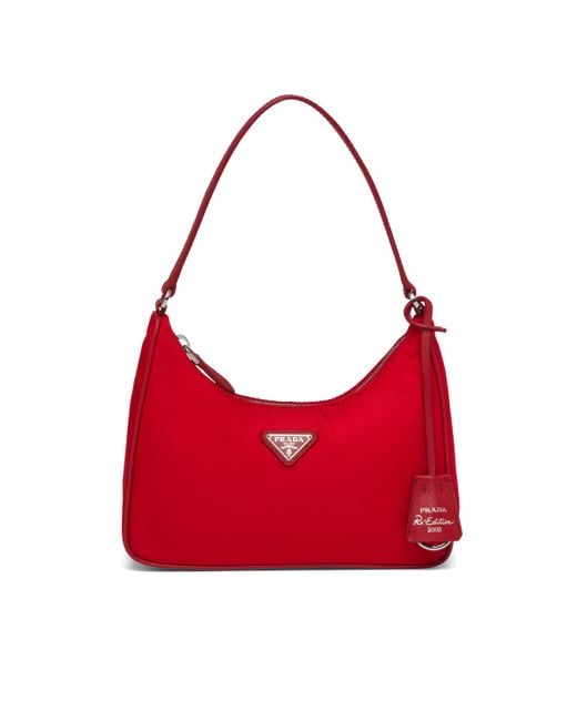 Prada Red Re-edition 2005 Nylon Mini Bag