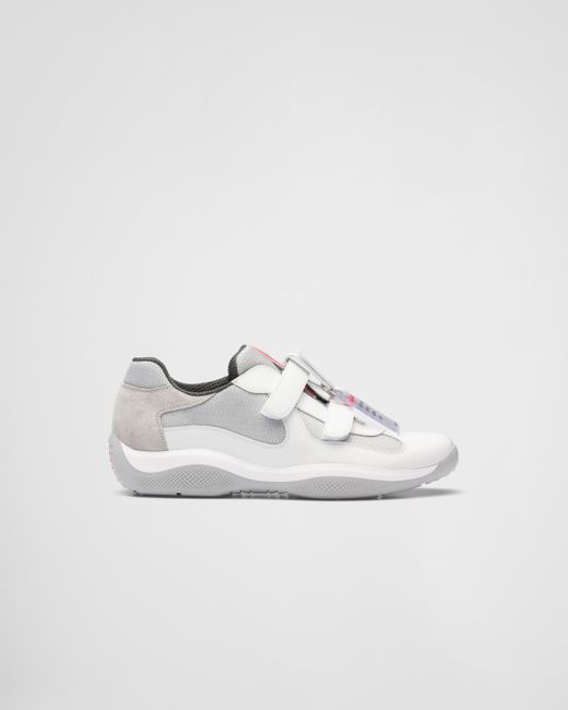 Sneakers America's Cup Original Con Strap di Prada in White da Uomo