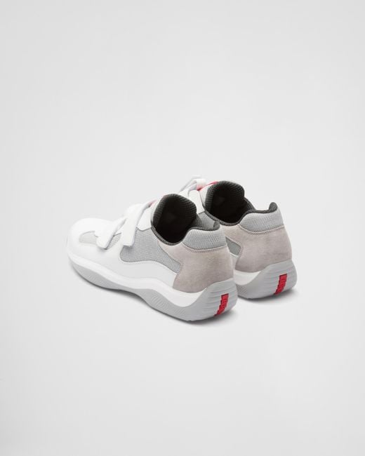 Sneakers America's Cup Original Con Strap di Prada in White da Uomo