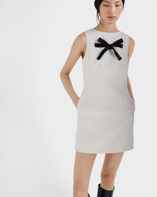 Prada White Natté Dress