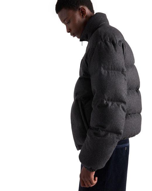 Piumino Medio di Prada in Black da Uomo