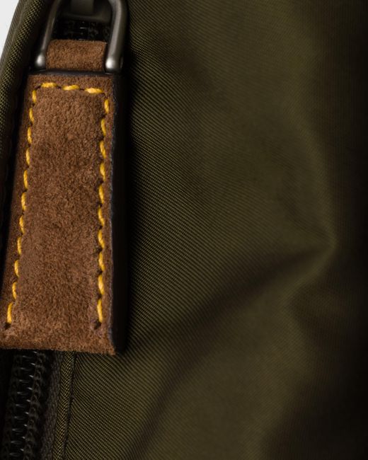 Prada Gürteltasche Aus Re-Nylon Und Wildleder in White für Herren
