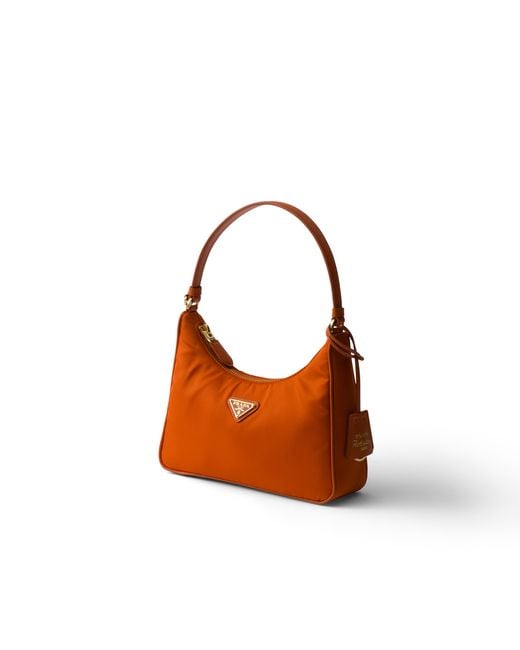 Prada Brown Re-Edition 2005 Re-Nylon And Saffiano Mini Bag