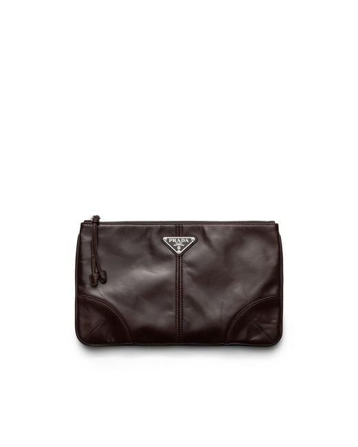 Pouch di Prada in Brown da Uomo