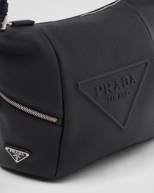 Prada White Leather Bag With Shoulder Strap for men