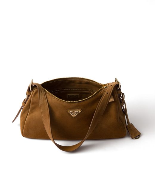 Borsa Aimee Large di Prada in Brown