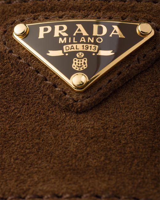 Prada Brown Suede Sandals