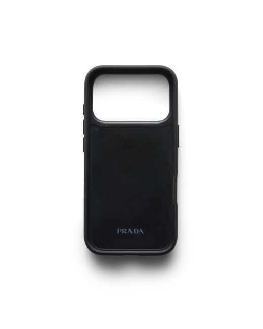 Prada Red Saffiano Leather Case For Iphone 17 Pro for men