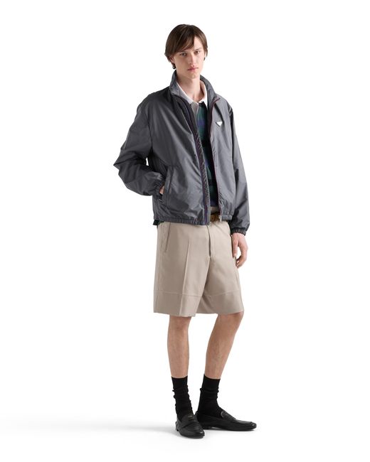 Prada Gray Re-Nylon Jacket for men