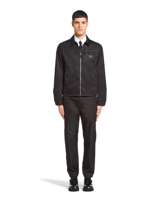 Prada Black Re-nylon Blouson Jacket for men