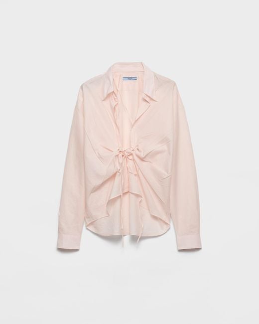 Prada Pink Hemd Aus Baumwolle