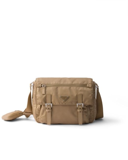 Prada Natural Re-Nylon Shoulder Bag