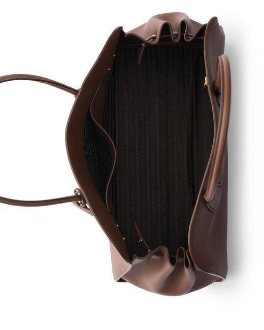 Prada Brown Large Leather Tote Bag
