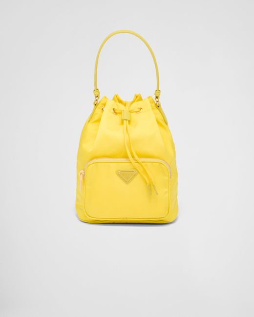 Prada Yellow Duet Re-Nylon Bucket Bag