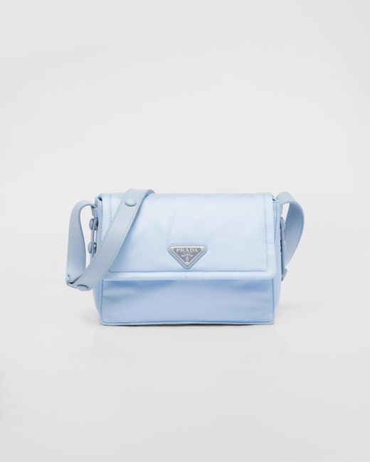 Prada Blue Small Padded Re-nylon Shoulder Bag