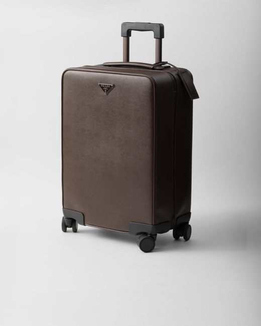 Prada Black Trolley Aus Saffiano-Leder