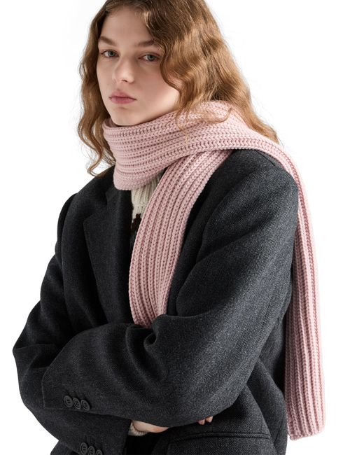 Prada Pink Wool Scarf