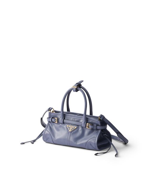 Prada Blue Bonnie Leather Mini Handbag, Aviation