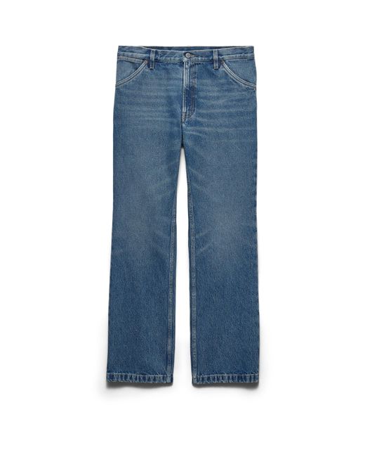 Prada Blue Regular Washed Denim Jeans for men