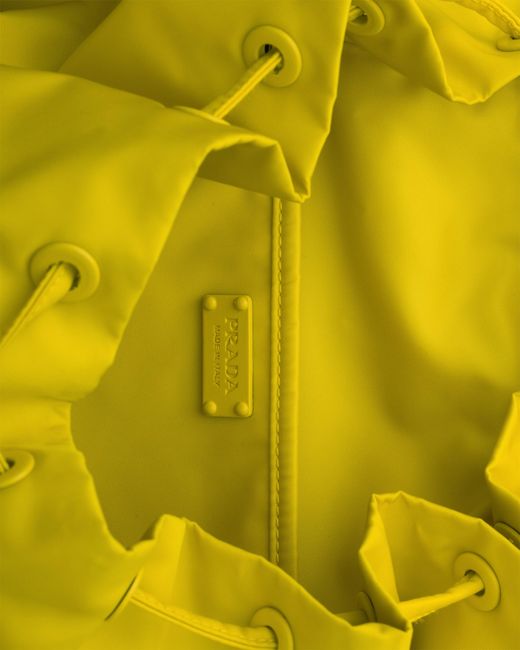 Prada Yellow Re-Nylon Backpack