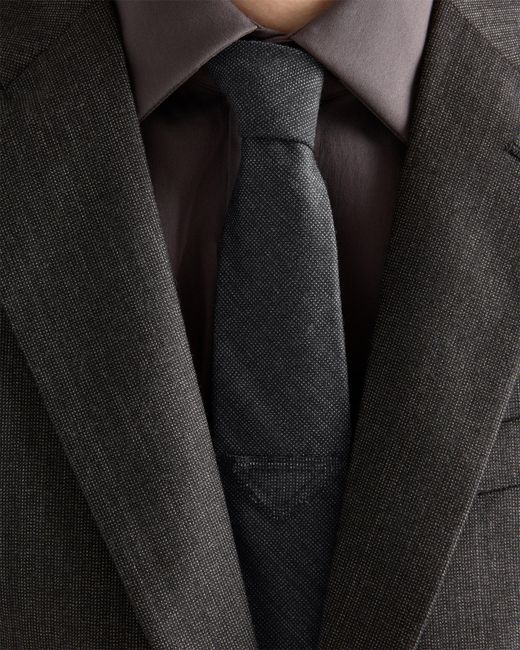 Prada White Wool Tie for men