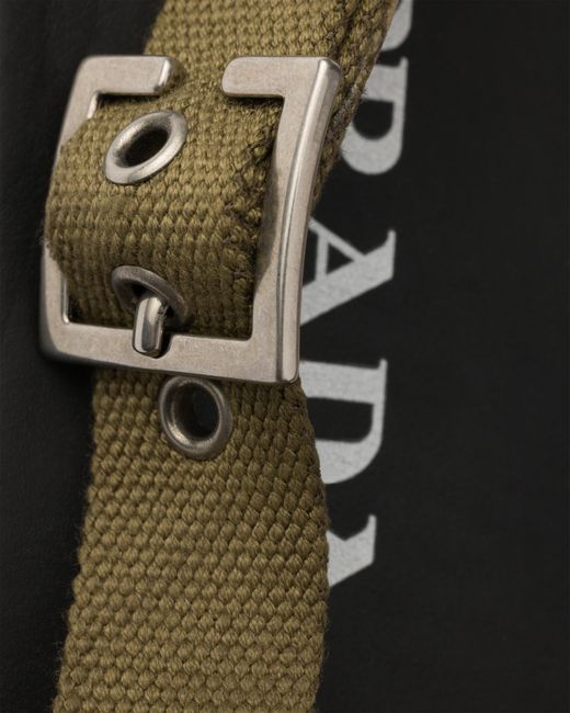 Prada Green Canvas Sandals