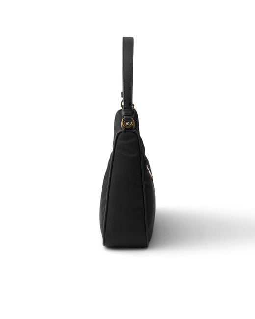 Prada Black Re-Edition 2005 Re-Nylon And Saffiano Mini Bag