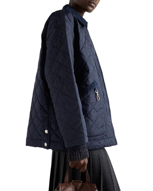 Prada Blue Re-Nylon Blouson Jacket