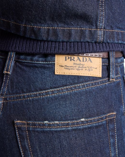 Prada Blue Five-Pocket Denim Jeans