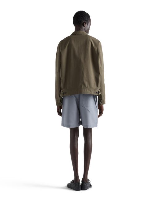 Prada Gray Mohair Wool Bermudas for men