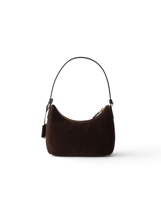 Prada White Re-Edition 2005 Suede Mini-Bag