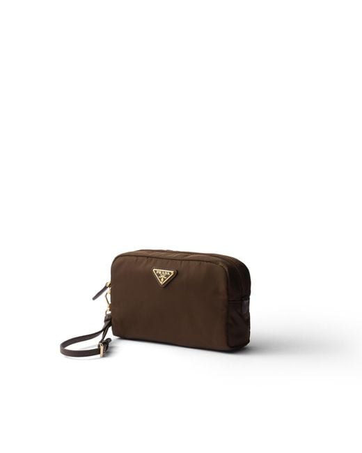 Prada Brown Small Re-Nylon Pouch