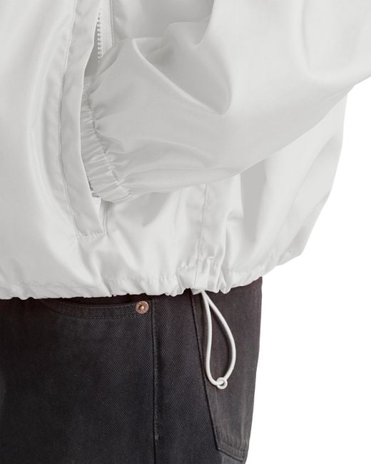 Prada White Re-Nylon Rain Jacket