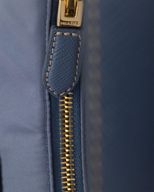 Prada Blue Re-Edition 2005 Re-Nylon And Saffiano Mini Bag