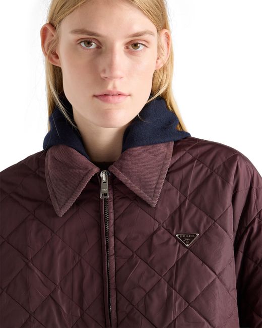 Prada Purple Re-Nylon Blouson Jacket