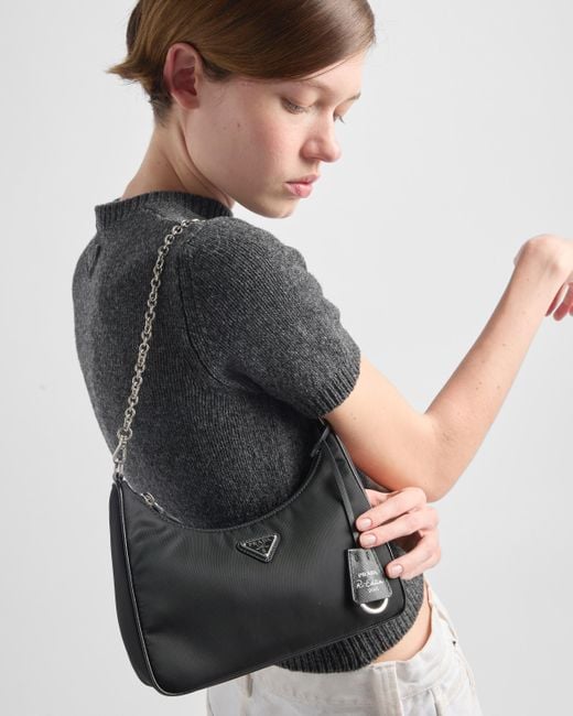 Borsa A Spalla Re-Edition di Prada in Black