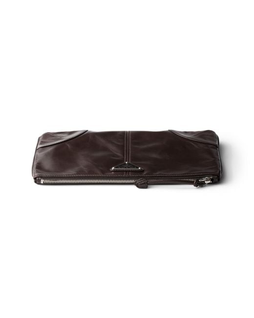 Pouch di Prada in Brown da Uomo