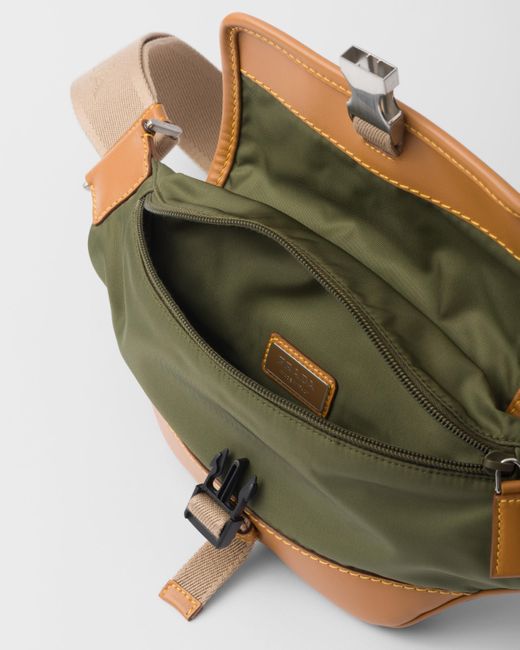 Prada Multicolor Re-Nylon And Leather Shoulder Bag for men