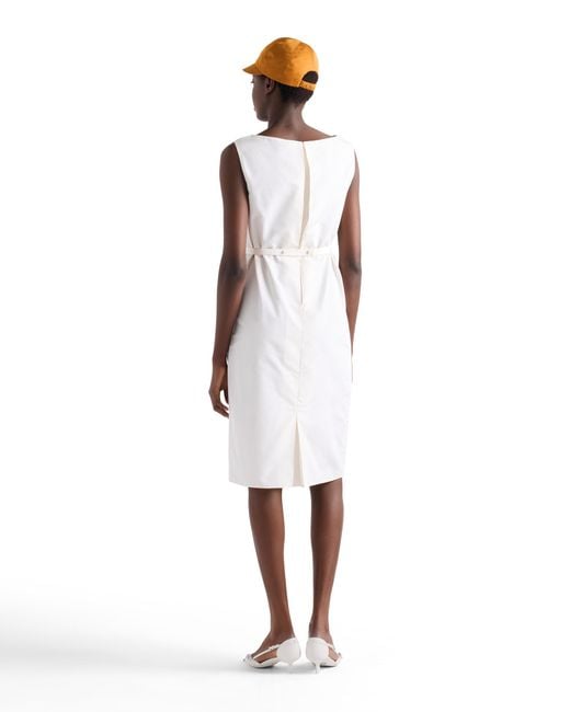 Prada White Faille Dress