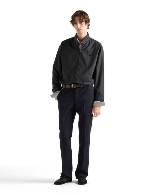 Prada Black Wool Shirt for men