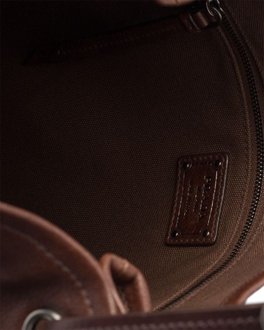 Prada Brown Route Large Leather Bag