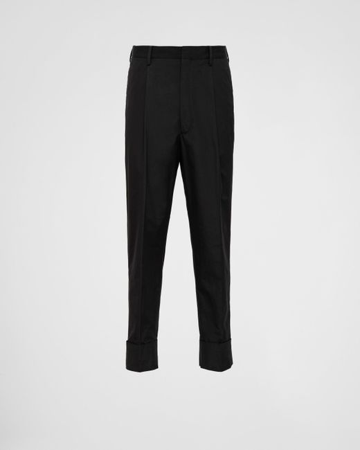 Prada Black Cotton Pants for men