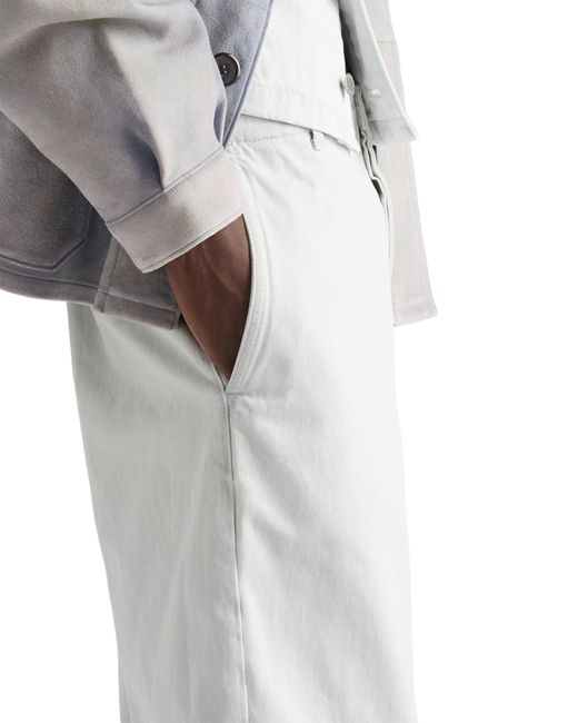 Prada White Regular Bleached Denim Jeans, Sky for men