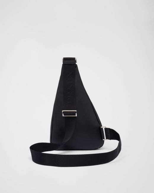 Prada Black Cross Leather Bag for men