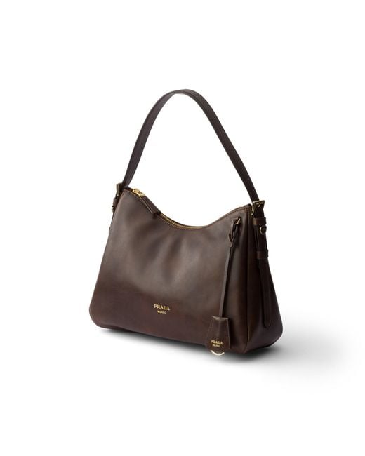 Borsa A Spalla Aimée Medium di Prada in Brown