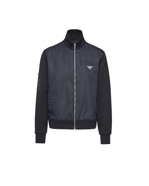 Prada Blue Double Layered Sweatshirt For for men